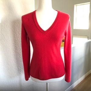 V-Neck 100% Cashmere Sweater